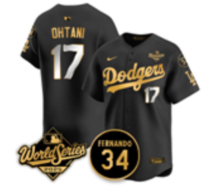Men 2026 Nike Los Angeles Dodgers #17 Ohtani black Game MLB Jersey 02->los angeles dodgers->MLB Jersey